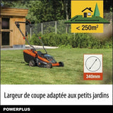 Lawn Mower Powerplus Dual Power 4Ah battery 20 V-1