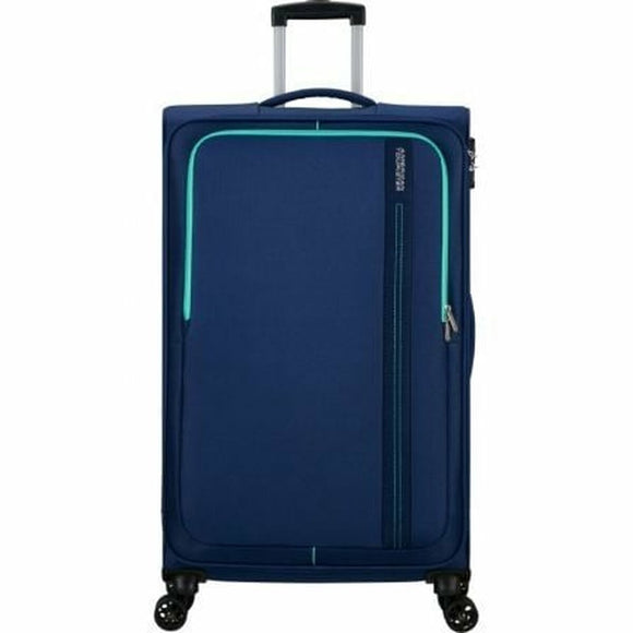 Cabin suitcase American Tourister Sea Seeker Spinner Blue 92,5 L 80 x 47,5 x 28,5 cm-0