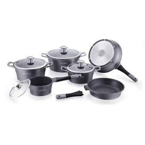 Cookware Royalty Line ES2014M Grey Silver 14 Pieces-0