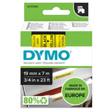 Laminated Tape for Labelling Machines Dymo D1-19 45808 LabelManager™ Black Yellow (5 Units)-2