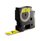 Laminated Tape for Labelling Machines Dymo D1-19 45808 LabelManager™ Black Yellow (5 Units)-1