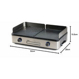 Grill DOMO Black 2200 W-1