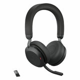 Headphones with Microphone Jabra Evolve2 75 Black-0