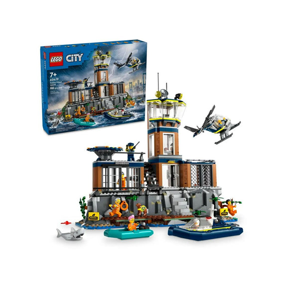Construction set Lego 60419 Police Station Island Multicolour 980 Pieces-0