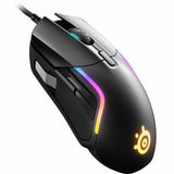 Mouse SteelSeries Rival 5 Black Gaming With cable LED Lights-0