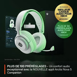 Headphones with Microphone SteelSeries Arctis Nova 5X White-3