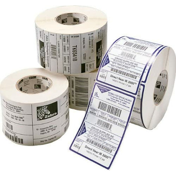 Printer Labels Zebra 3006325 White Rectangular-0