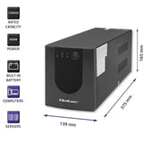 Uninterruptible Power Supply System Interactive UPS Qoltec 53776 900 W-8