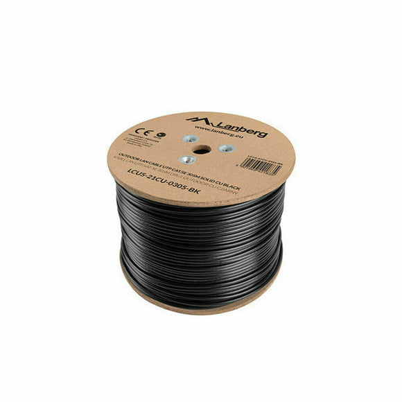 UTP Category 5e Rigid Network Cable Lanberg LCU5-21CU-0305-BK Black 305 m-0