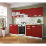 Kitchen furniture Red PVC Crystal Plastic Melamin 80 x 31 x 55 cm-1