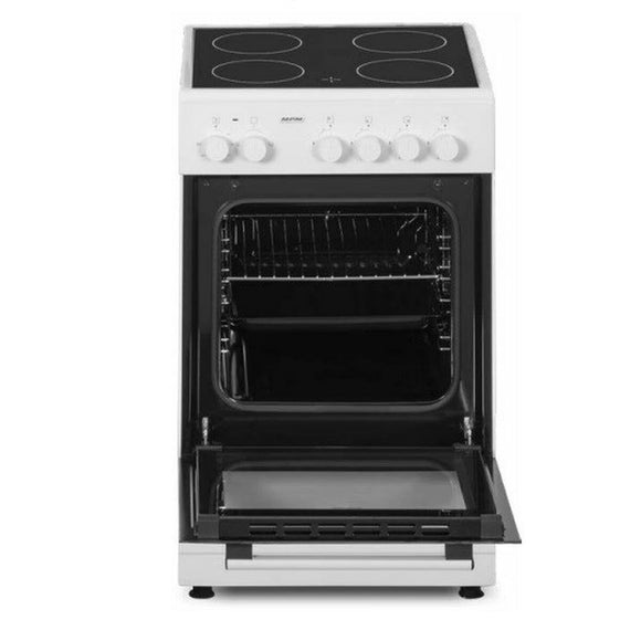 Combined Oven and Glass-Ceramic Hob Mpm MPM-53-KEC-37 White Black 6600 W-0