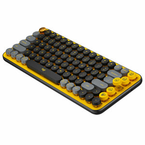 Keyboard Logitech POP French Yellow AZERTY-0