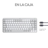 Wireless Keyboard Logitech 920-010799 English EEUU White QWERTY White/Grey-1