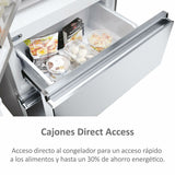 Combined Refrigerator Haier HFR5719EWMG 190 Silver-16