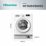 Washing machine Hisense WF3M841BWIES 59,5 cm 1400 rpm 8 kg-3