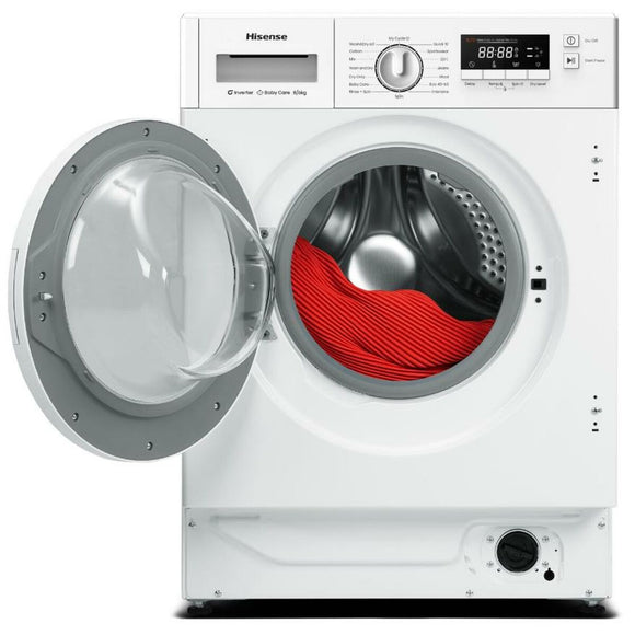 Washer - Dryer Hisense WD3M841BWIES 1400 rpm 8 kg-0