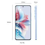 Smartphone Oppo RENO 11F 6,7" Mediatek Dimensity 7050 8 GB RAM 256 GB Blue-4