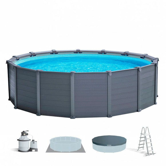 Removable pool Intex 478 x 124 x 478 cm-0