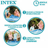 Removable pool Intex 400 x 122 x 400 cm 400 x 200 x 122 cm-1