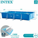 Removable pool Intex Frame 450 X 220 X 84 CM 7127 L Rectangular-2