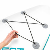 Inflatable Paddle Surf Board with Accessories Intex Aqua Quest Blue White-3