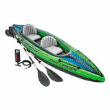 Inflatable Canoe Intex Water Lounge 351 x 76 x 38 cm Green 2 persons-0