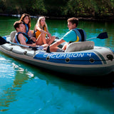 Inflatable Boat Intex Excursion 4 Blue White 315 x 43 x 165 cm-4