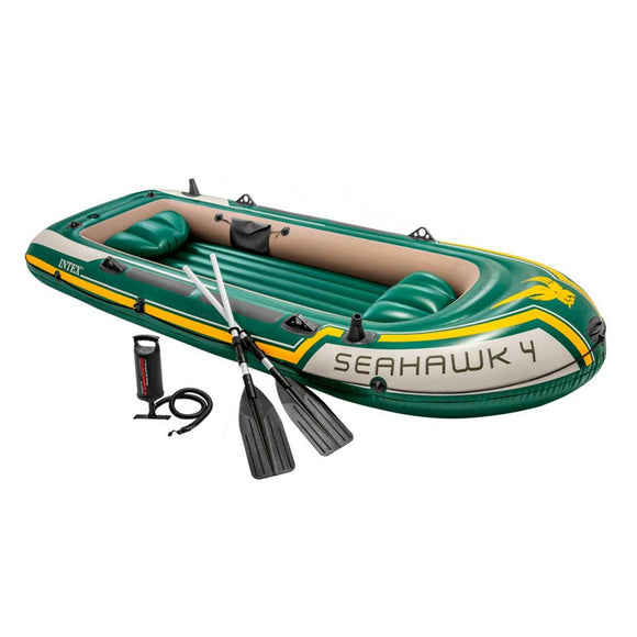 Inflatable Boat Intex Seahawk 4 Green 351 x 48 x 145 cm-0