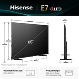 Smart TV Hisense 65E77Q       65 4K Ultra HD 65" QLED-6