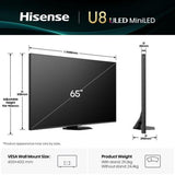 Smart TV Hisense 65U8Q 65" 4K Ultra HD LED HDR-1