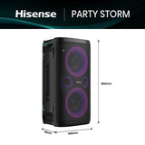 Portable Bluetooth Speakers Hisense PARTY STORM Black 300 W-15