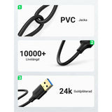 USB to Lightning Cable Ugreen 50737 Silver-1