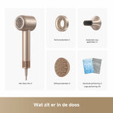 Dreame Hair Dryer Glory Mix 1600W Ionic, 3 Magnetic Nozzles, Gold-1