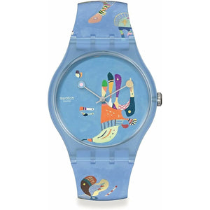 Men's Watch Swatch BLUE SKY, BY VASSILY KANDINSKY (Ø 41 mm)-0