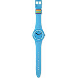 Men's Watch Swatch PROUDLY BLUE (Ø 41 mm)-2