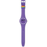 Men's Watch Swatch PROUDLY VIOLET (Ø 41 mm)-2