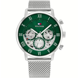 Men's Watch Tommy Hilfiger 1692189 Green Silver-0