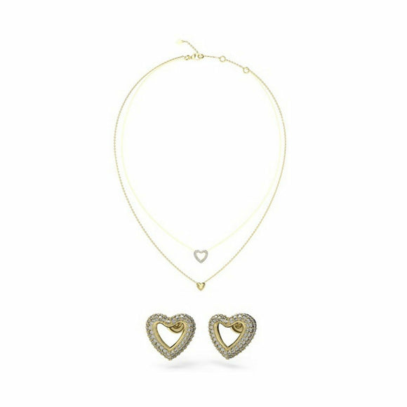 Women's necklace and matching earrings set Guess JUBS05076JWYGT-U Golden-0