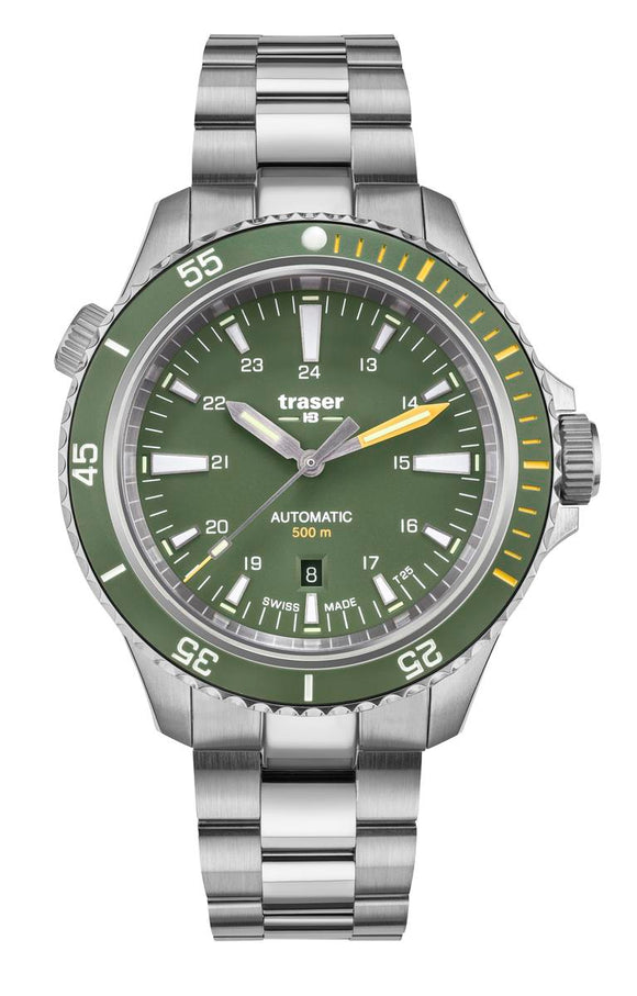 Traser H3 110328 P67 Diver Automatic Green Mens Watch 46mm 50ATM-0