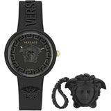 Ladies' Watch Versace MEDUSA POP 3H + VERSACE BLACK SILICON PURSE (Ø 39 mm)-0