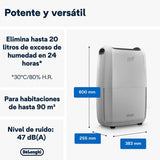 Dehumidifier DeLonghi DDSX220 5 L-13