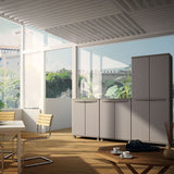 Broom cupboard Terry Jrattan 369 Grey 68 x 37,5 x 170 cm Plastic 3 Shelves-1