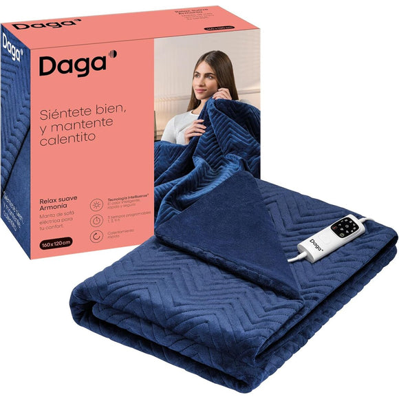 Electric Blanket Daga RELAX 160 x 120 cm Blue 100 % polyester-0