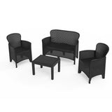 Garden furniture IPAE Progarden Jungle jun06can Anthracite (4 Pieces)-2