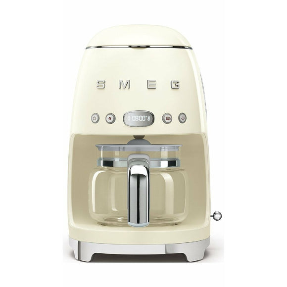 Drip Coffee Machine Smeg DCF02CREU 1050 W Retro Grey Cream-0