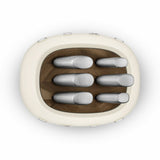 Set of Kitchen Knives and Stand Smeg KBSF02CR Cream-3