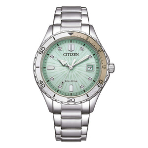 Men's Watch Citizen FE6170-88L Green Silver-0