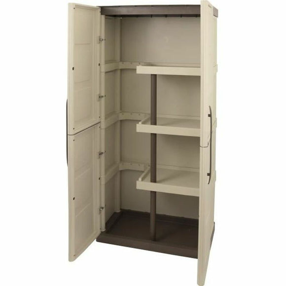Cupboard TOOD Beige Grey Resin 60 Kg 20 kg 70 x 39 x 165 cm-0