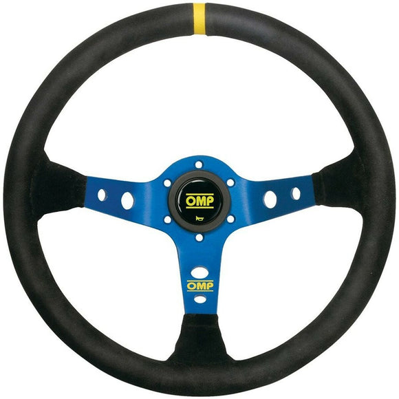 Racing Steering Wheel OMP OMPOD/1954/BN Ø 35 cm Black/Blue-0