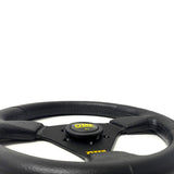 Racing Steering Wheel OMP Trecento Uno Polyurethane Black Ø 30 cm-2